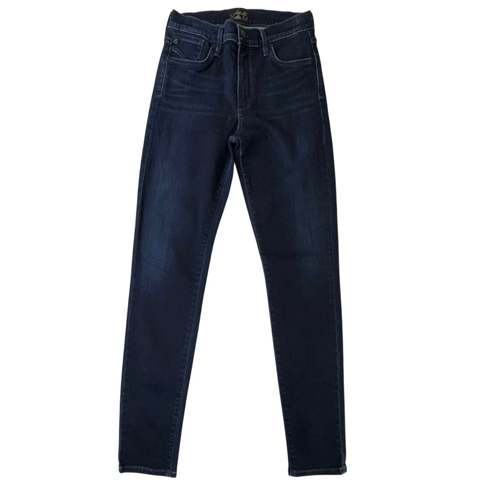 Agolde‎ Sophie High Rise Skinny Jeans Dark Indigo Blue Size 28 Made in USA